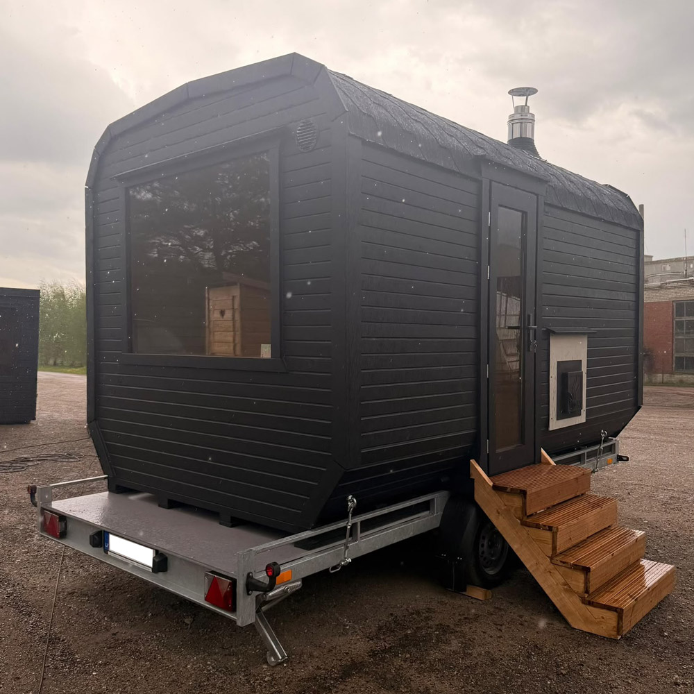 Sauna on trailer with anteroom, 4m - Image 15