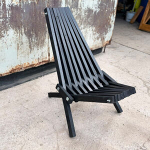 wooden outdoor lounge chair